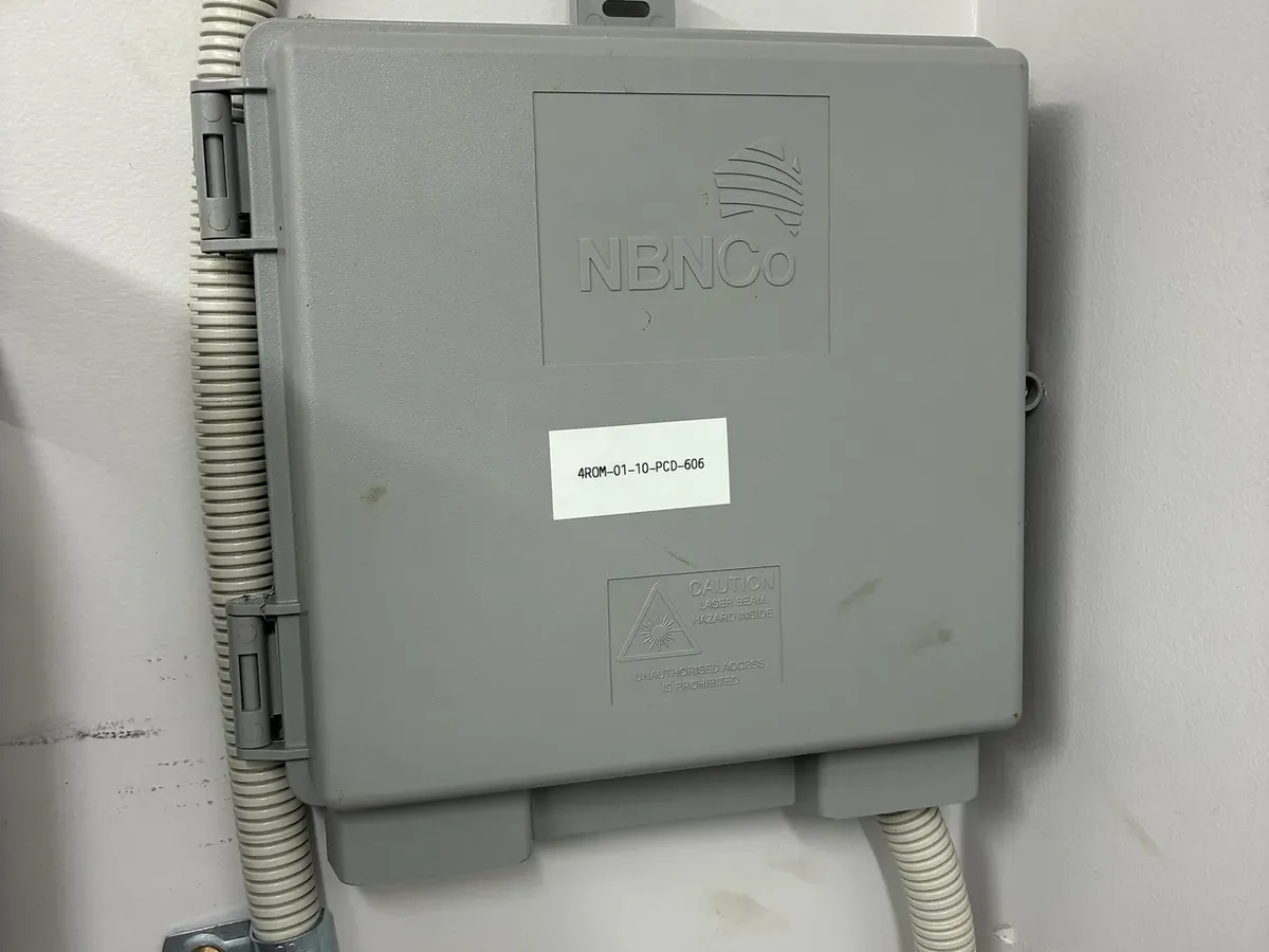 Internal NBN cabling relocated and terminated to a new wall outlet